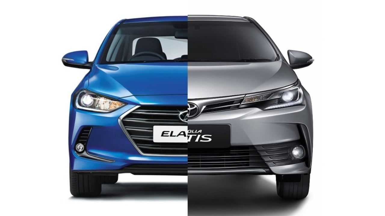 So sánh Altis và Elantra về thiết kế đầu xe