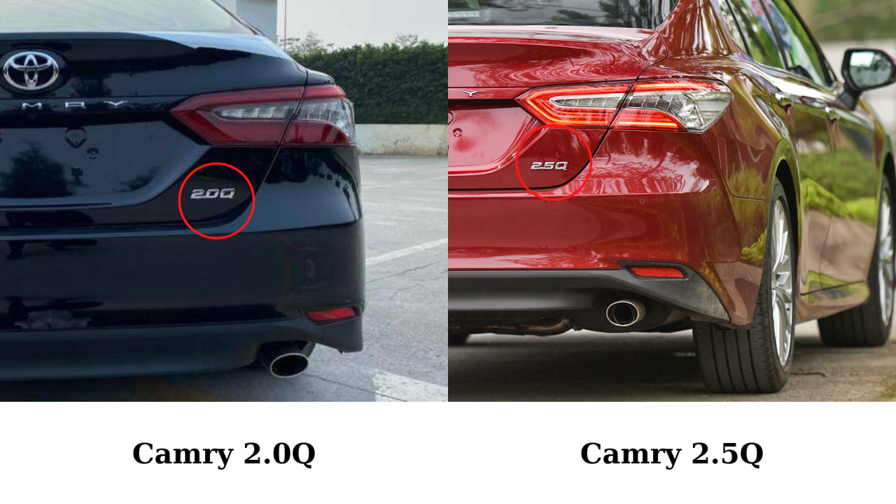 So sánh Camry 2.0Q và 2.5Q 2022