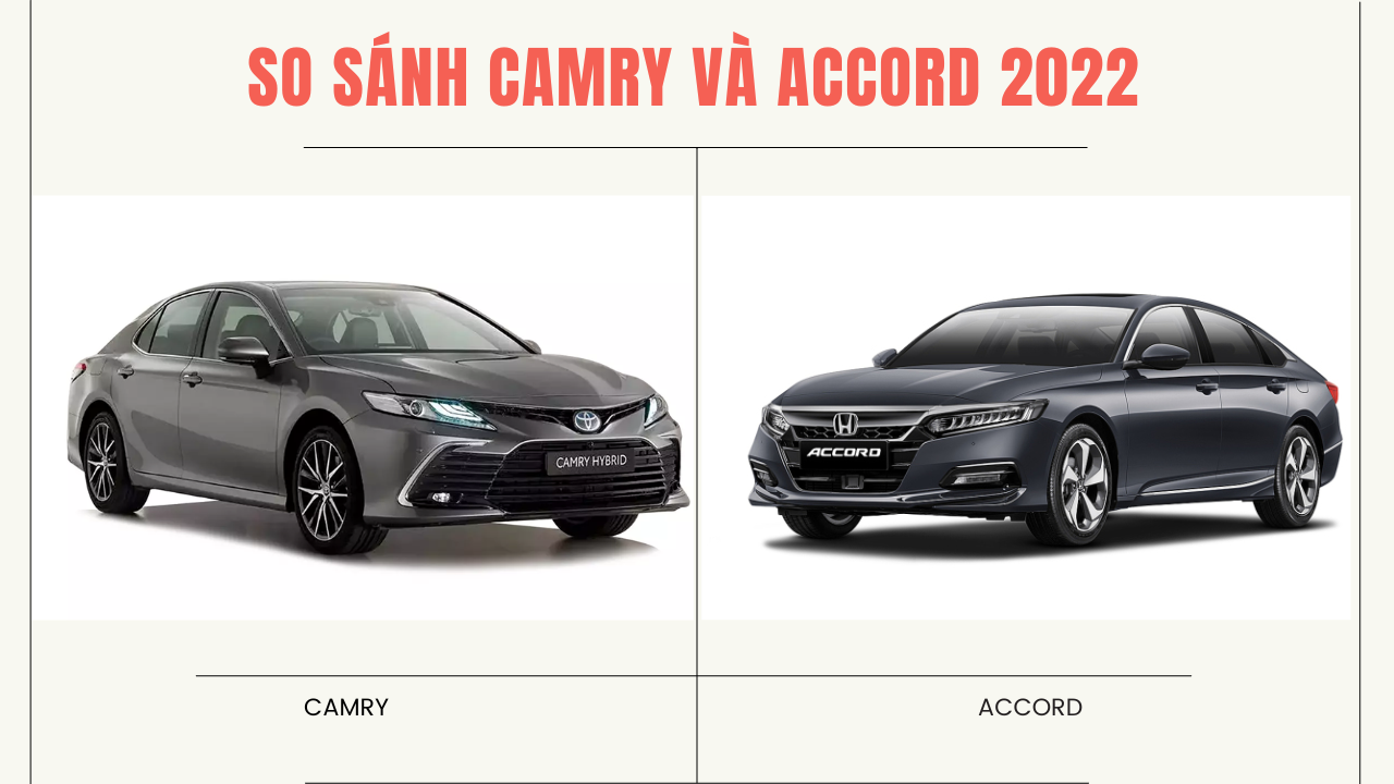 So sánh Tiện ích, công nghệ lên ngôi của Camry và Accord 2022 