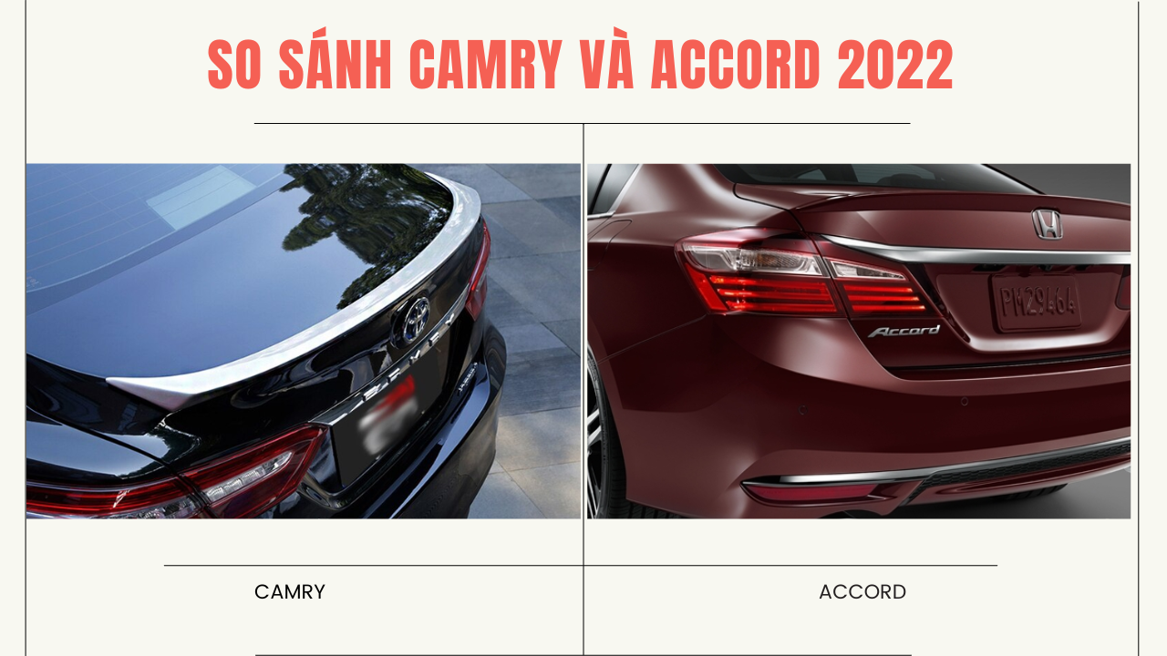 Thiết kế đuôi xe Camry và Accord 