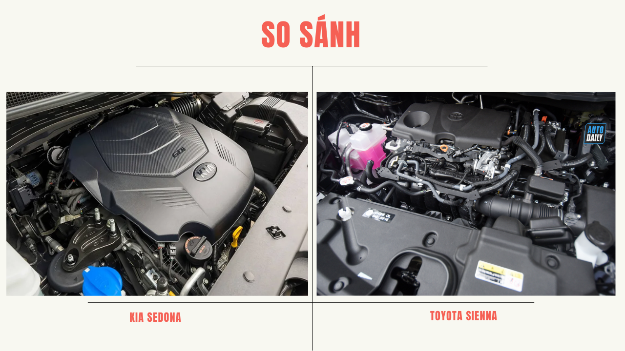So sánh Kia Sedona và Toyota Sienna