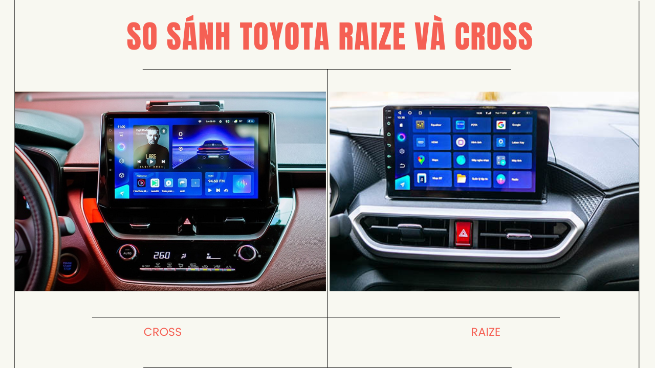 Màn hình cảm ứng Toyota Raize Va Cross
